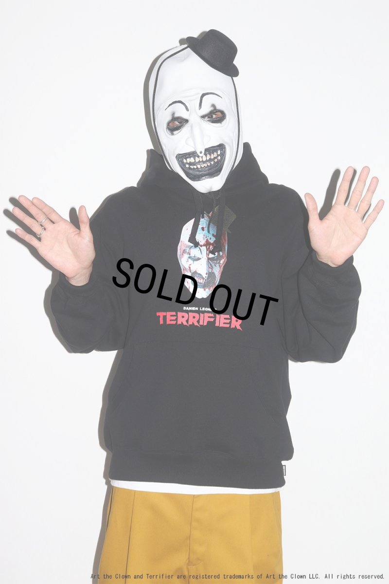 画像3: WACKO MARIA/TERRIFIER / HEAVY WEIGHT HOODED SWEAT SHIRT（BLACK）［プルオーバーパーカー-25秋冬］ (3)