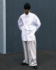 画像7: COOTIE PRODUCTIONS/EWP Oxford B.D. Shirts（×BARACUTA）（White）［オックスフォードB.D.シャツ-25秋冬］ (7)