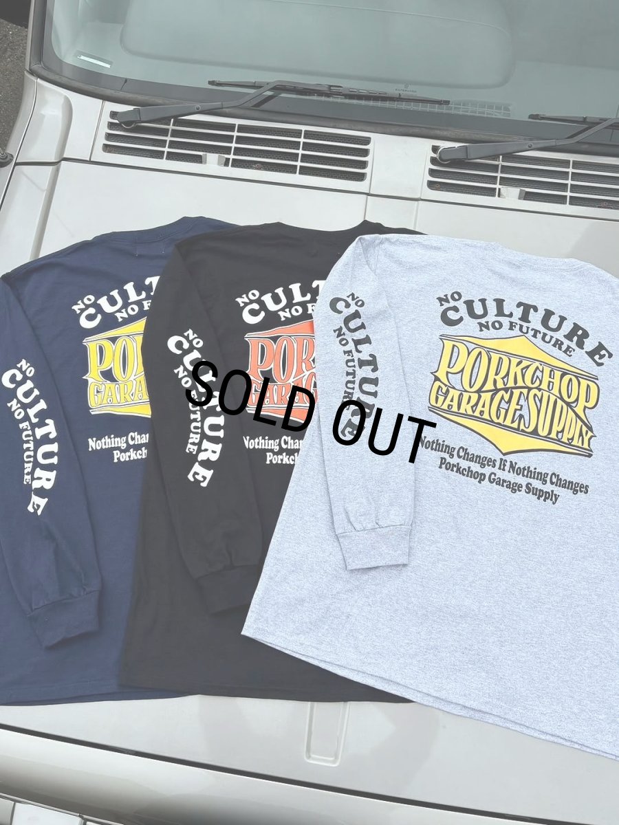 画像7: PORKCHOP/WAVE LOGO L/S TEE（GRAY）［ウェーブロゴ長袖T-25秋冬］ (7)