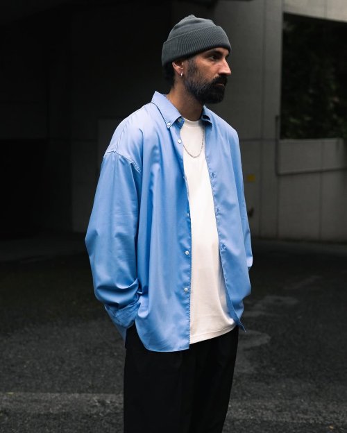 他の写真3: COOTIE PRODUCTIONS/EWP Oxford B.D. Shirts（×BARACUTA）（Blue）［オックスフォードB.D.シャツ-25秋冬］