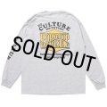 PORKCHOP/WAVE LOGO L/S TEE（GRAY）［ウェーブロゴ長袖T-25秋冬］