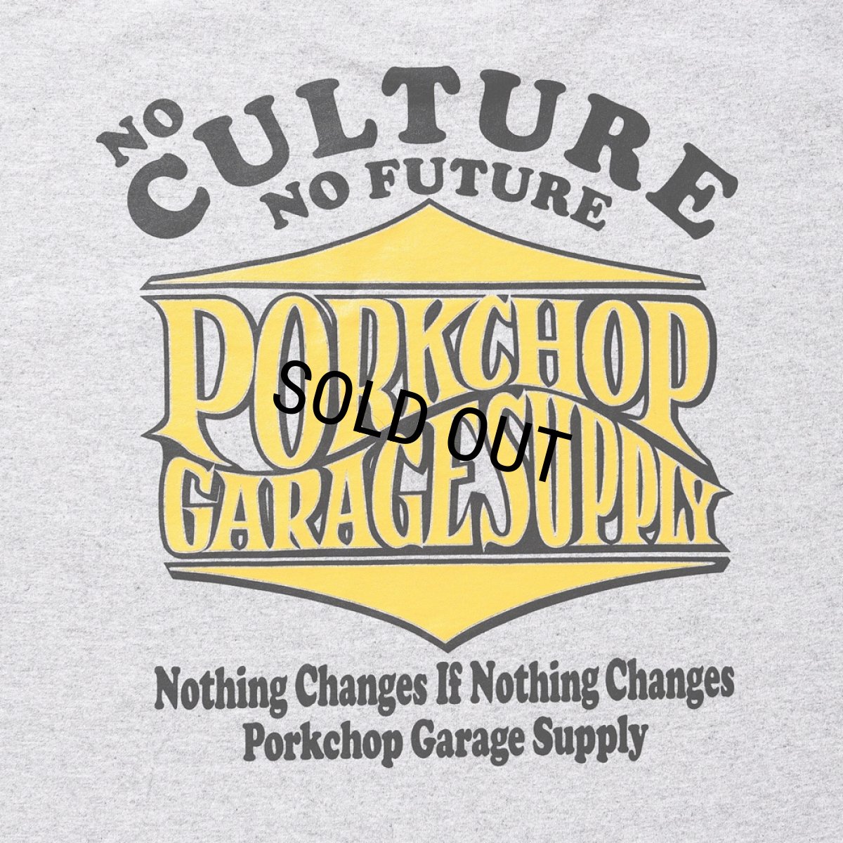 画像6: PORKCHOP/WAVE LOGO L/S TEE（GRAY）［ウェーブロゴ長袖T-25秋冬］ (6)