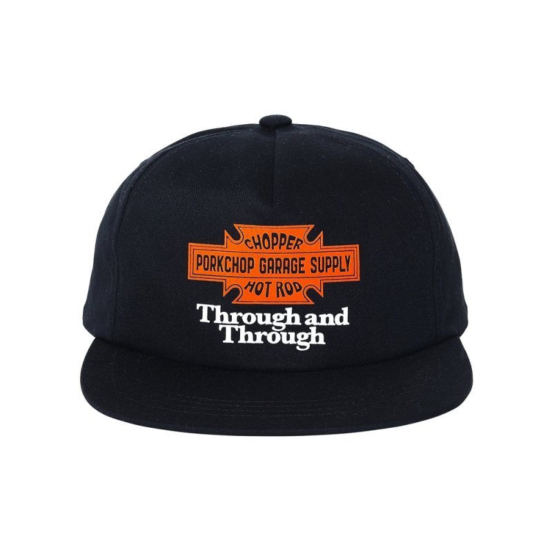画像1: PORKCHOP/Through and Through CAP（BLACK）［スルーアンドスルーキャップ-25秋冬］