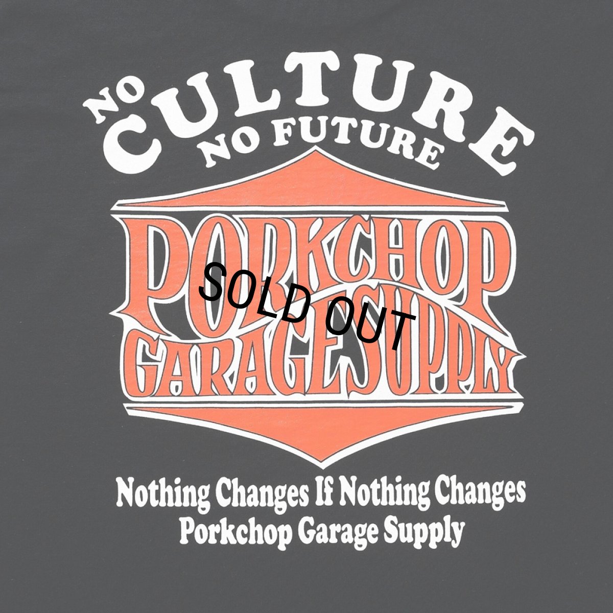 画像5: PORKCHOP/WAVE LOGO L/S TEE（BLACK）［ウェーブロゴ長袖T-25秋冬］ (5)