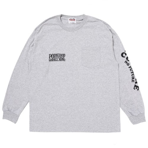 他の写真1: PORKCHOP/WAVE LOGO L/S TEE（GRAY）［ウェーブロゴ長袖T-25秋冬］