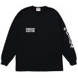 画像2: PORKCHOP/WAVE LOGO L/S TEE（BLACK）［ウェーブロゴ長袖T-25秋冬］ (2)