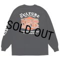 PORKCHOP/WAVE LOGO L/S TEE（BLACK）［ウェーブロゴ長袖T-25秋冬］