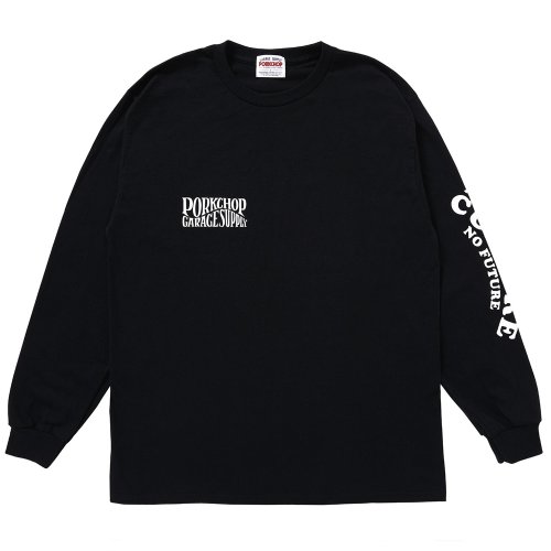 他の写真1: PORKCHOP/WAVE LOGO L/S TEE（BLACK）［ウェーブロゴ長袖T-25秋冬］
