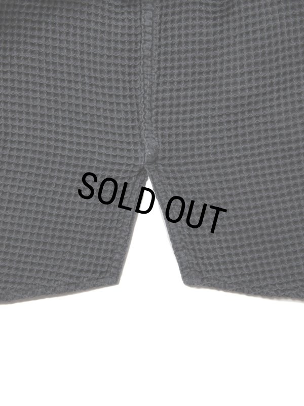 COOTIE PRODUCTIONS/Pigment Dyed Waffle L/S Shirt（Black