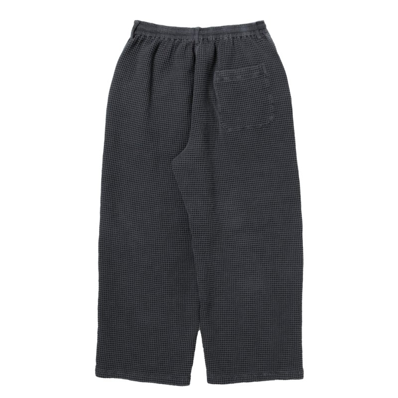 画像2: COOTIE PRODUCTIONS/Pigment Dyed Waffle Easy Pants（Black）［ピグメントダイワッフルイージーパンツ-25秋冬］