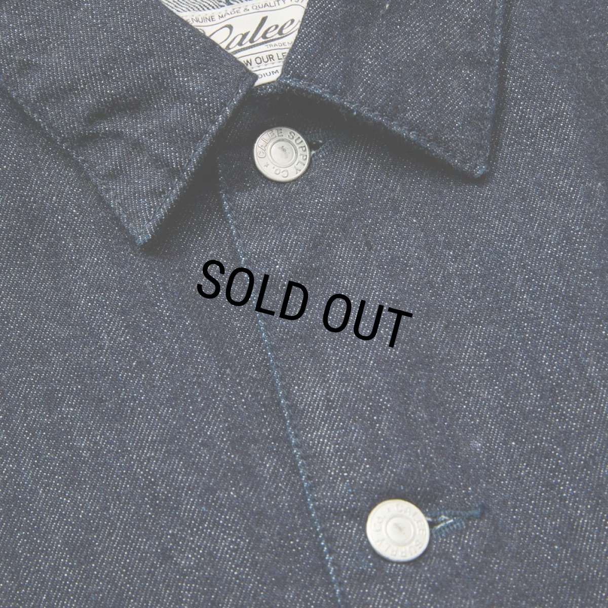 画像4: CALEE/VINTAGE REPRODUCT DENIM COVERALL ＜INDIGO＞（INDIGO BLUE）［デニムカバーオール-25秋冬］ (4)