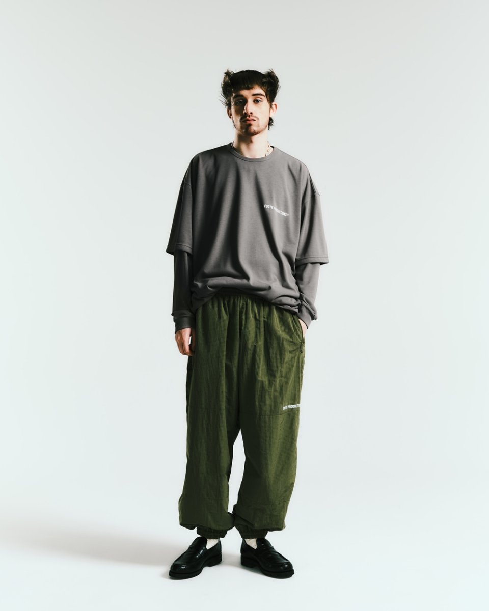 画像6: COOTIE PRODUCTIONS/Nylon Ripstop Training Pants（Black）［ナイロンリップストップトレーニングパンツ-25秋冬］ (6)