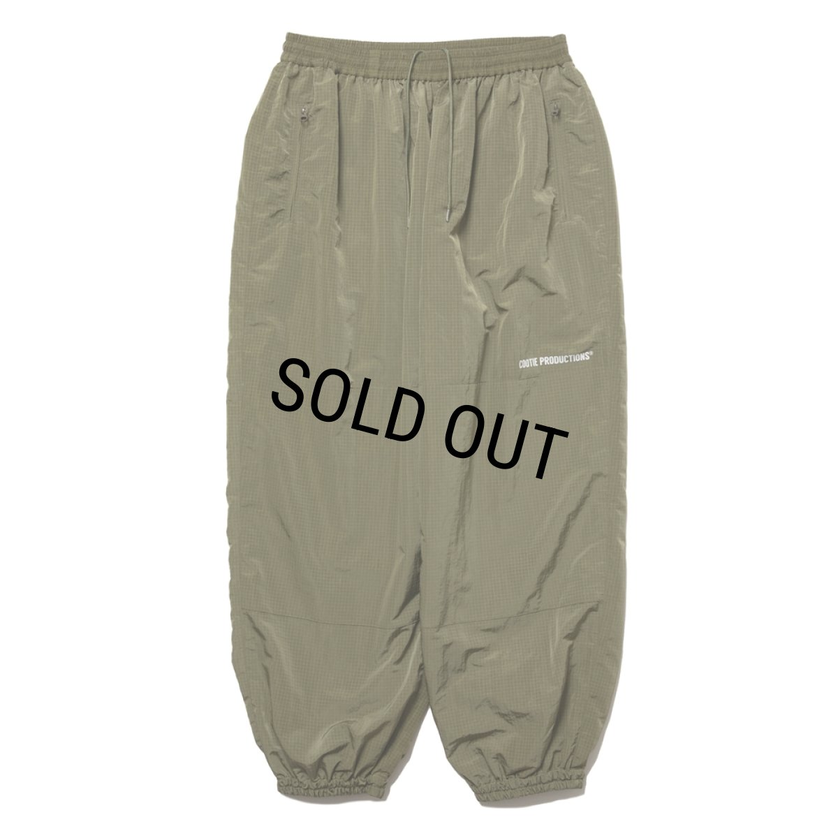 画像1: COOTIE PRODUCTIONS/Nylon Ripstop Training Pants（Olive）［ナイロンリップストップトレーニングパンツ-25秋冬］ (1)