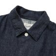 画像3: CALEE/VINTAGE REPRODUCT DENIM COVERALL ＜INDIGO＞（INDIGO BLUE）［デニムカバーオール-25秋冬］
