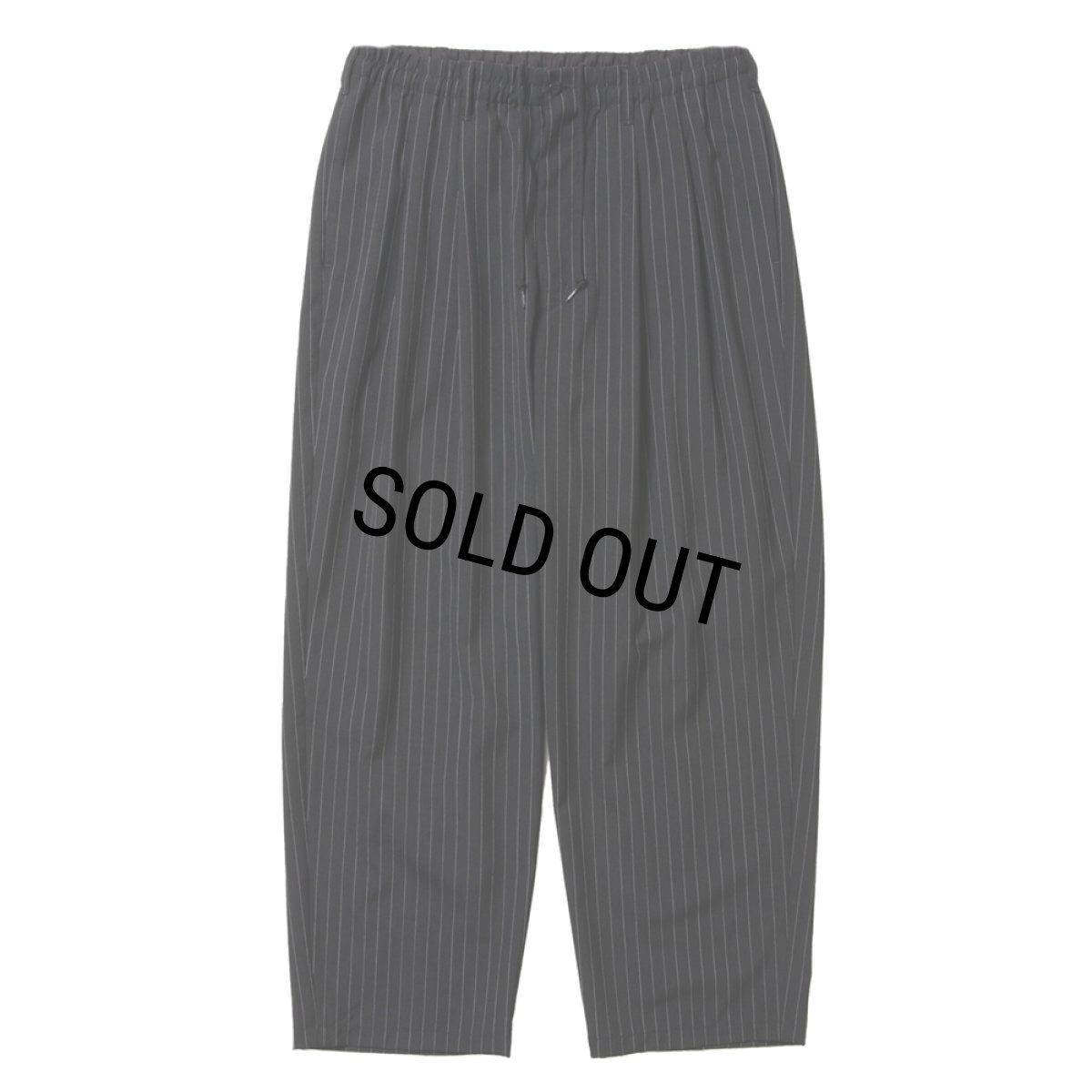 画像1: COOTIE PRODUCTIONS/T/W 2 Tuck Easy Pants（Stripe）［ツータックイージーパンツ-25秋冬］ (1)
