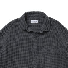画像3: COOTIE PRODUCTIONS/Pigment Dyed Waffle L/S Shirt（Black）［ピグメントダイワッフルシャツ-25秋冬］ (3)
