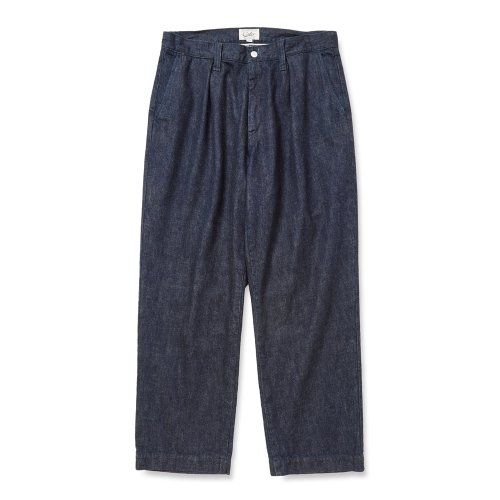 他の写真1: CALEE/VINTAGE REPRODUCT DENIM TUCK TROUSERS ＜INDIGO＞（INDIGO BLUE）［デニムタックトラウザース-25秋冬］
