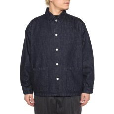 画像9: CALEE/VINTAGE REPRODUCT DENIM COVERALL ＜INDIGO＞（INDIGO BLUE）［デニムカバーオール-25秋冬］ (9)