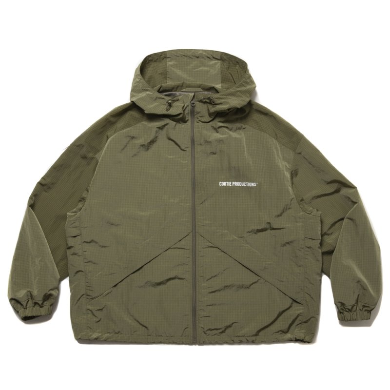 画像1: COOTIE PRODUCTIONS/Nylon Ripstop Training Jacket（Olive）［ナイロンリップストップトレーニングJKT-25秋冬］