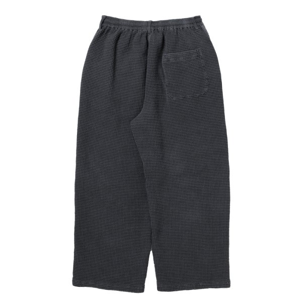 画像2: COOTIE PRODUCTIONS/Pigment Dyed Waffle Easy Pants（Black）［ピグメントダイワッフルイージーパンツ-25秋冬］
