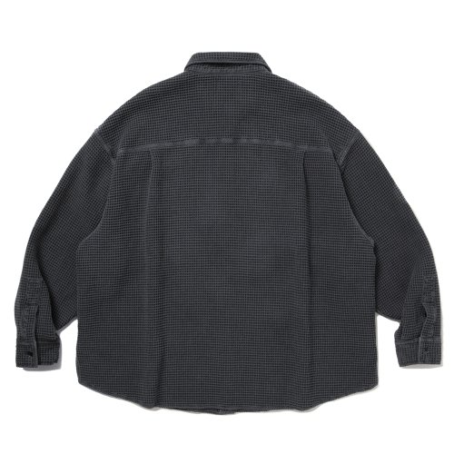 他の写真2: COOTIE PRODUCTIONS/Pigment Dyed Waffle L/S Shirt（Black）［ピグメントダイワッフルシャツ-25秋冬］