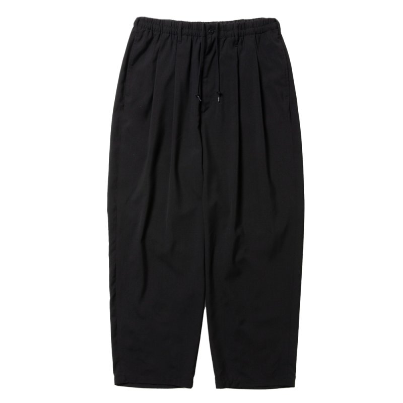 画像1: COOTIE PRODUCTIONS/T/W 2 Tuck Easy Pants（Black）［ツータックイージーパンツ-25秋冬］