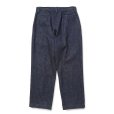 画像2: CALEE/VINTAGE REPRODUCT DENIM TUCK TROUSERS ＜INDIGO＞（INDIGO BLUE）［デニムタックトラウザース-25秋冬］ (2)