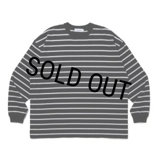 COOTIE PRODUCTIONS ボーダー　ロングTシャツ M COOTIE / Supima Border Oversized L/S Tee -Black-