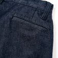 画像8: CALEE/VINTAGE REPRODUCT DENIM TUCK TROUSERS ＜INDIGO＞（INDIGO BLUE）［デニムタックトラウザース-25秋冬］