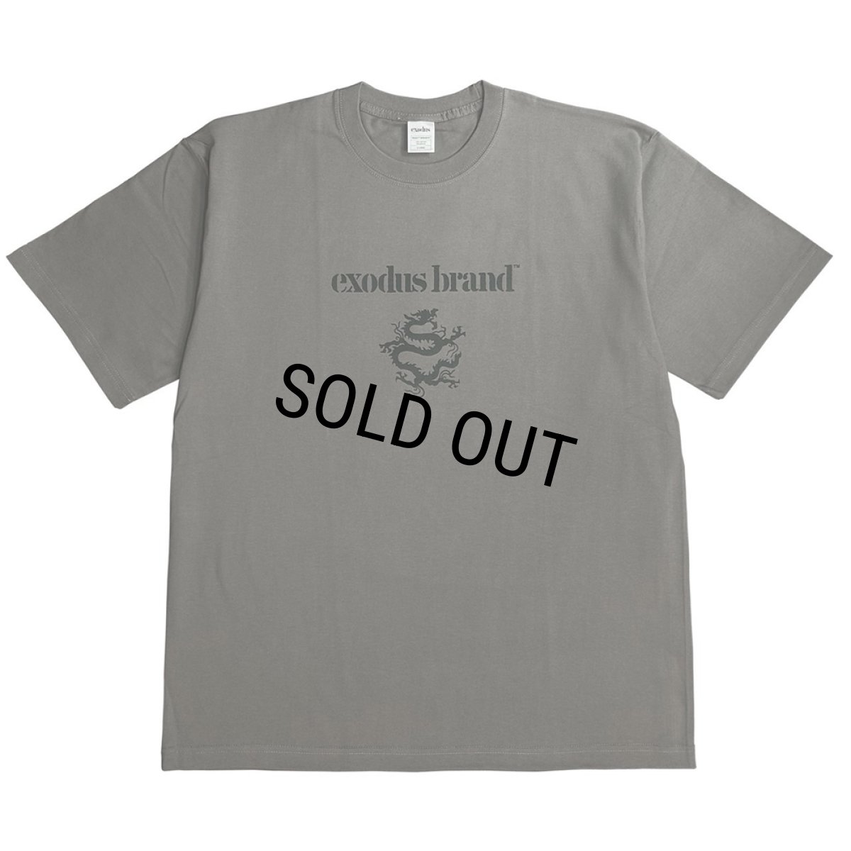 画像1: exodus/exodus brand Logo T SHIRT（GRAY）［プリントT-25秋冬］ (1)