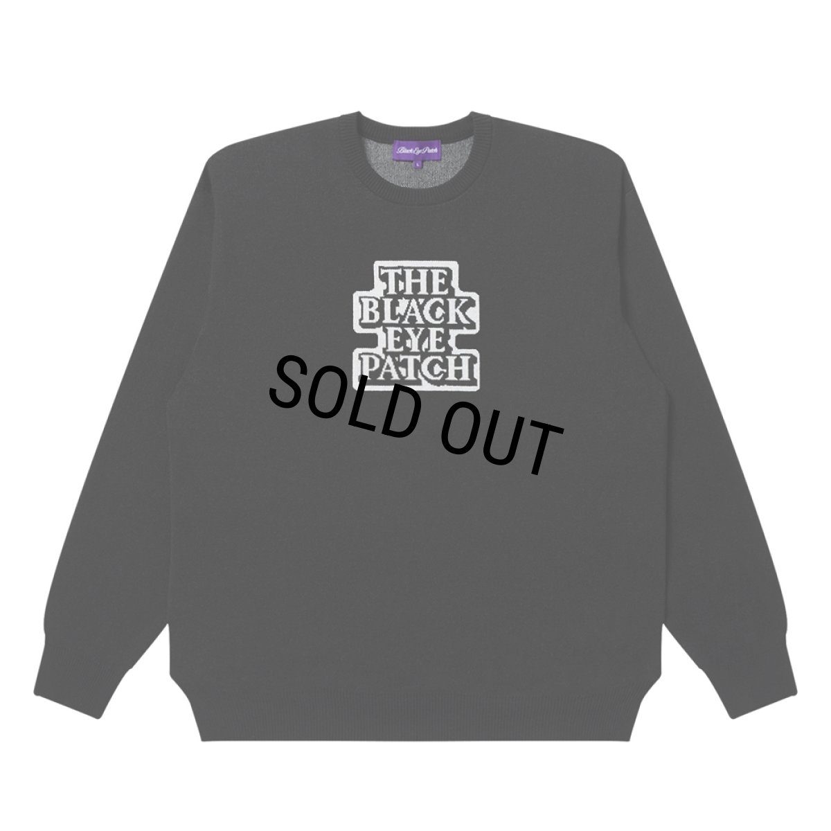 画像1: BlackEyePatch/OG LABEL KNIT SWEATER（BLACK） (1)