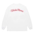 WACKO MARIA/WASHED HEAVY WEIGHT LONG SLEEVE T-SHIRT（WHITE）［プリント長袖T-25秋冬］