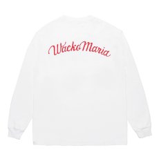 画像1: WACKO MARIA/WASHED HEAVY WEIGHT LONG SLEEVE T-SHIRT（WHITE）［プリント長袖T-25秋冬］ (1)