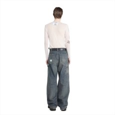 画像7: DAIRIKU/Vintage Washed Painter Denim Wide Pants（Indigo）［ヴィンテージ加工ペインターデニムワイドパンツ-25秋冬］ (7)