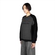 画像3: DAIRIKU/Docking Lettered Knit（Gray/Black）［ドッキングレタードニット-25秋冬］