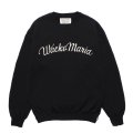 WACKO MARIA/MIDDLE WEIGHT SWEAT SHIRT（BLACK）［クルーネックスウェット-25秋冬］