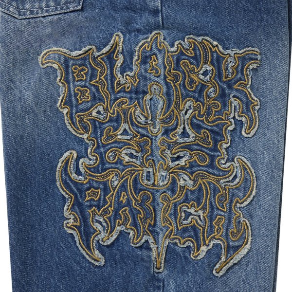 画像3: BlackEyePatch/METAL LOGO EXTRA BAGGY JEANS（INDIGO）