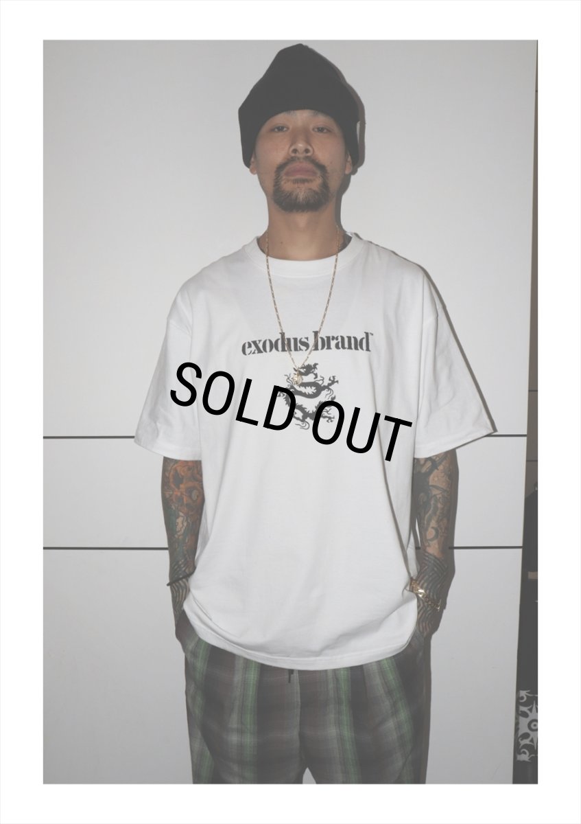 画像2: exodus/exodus brand Logo T SHIRT（WHITE）［プリントT-25秋冬］ (2)