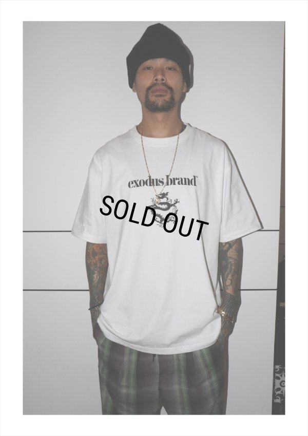 画像2: exodus/exodus brand Logo T SHIRT（WHITE）［プリントT-25秋冬］