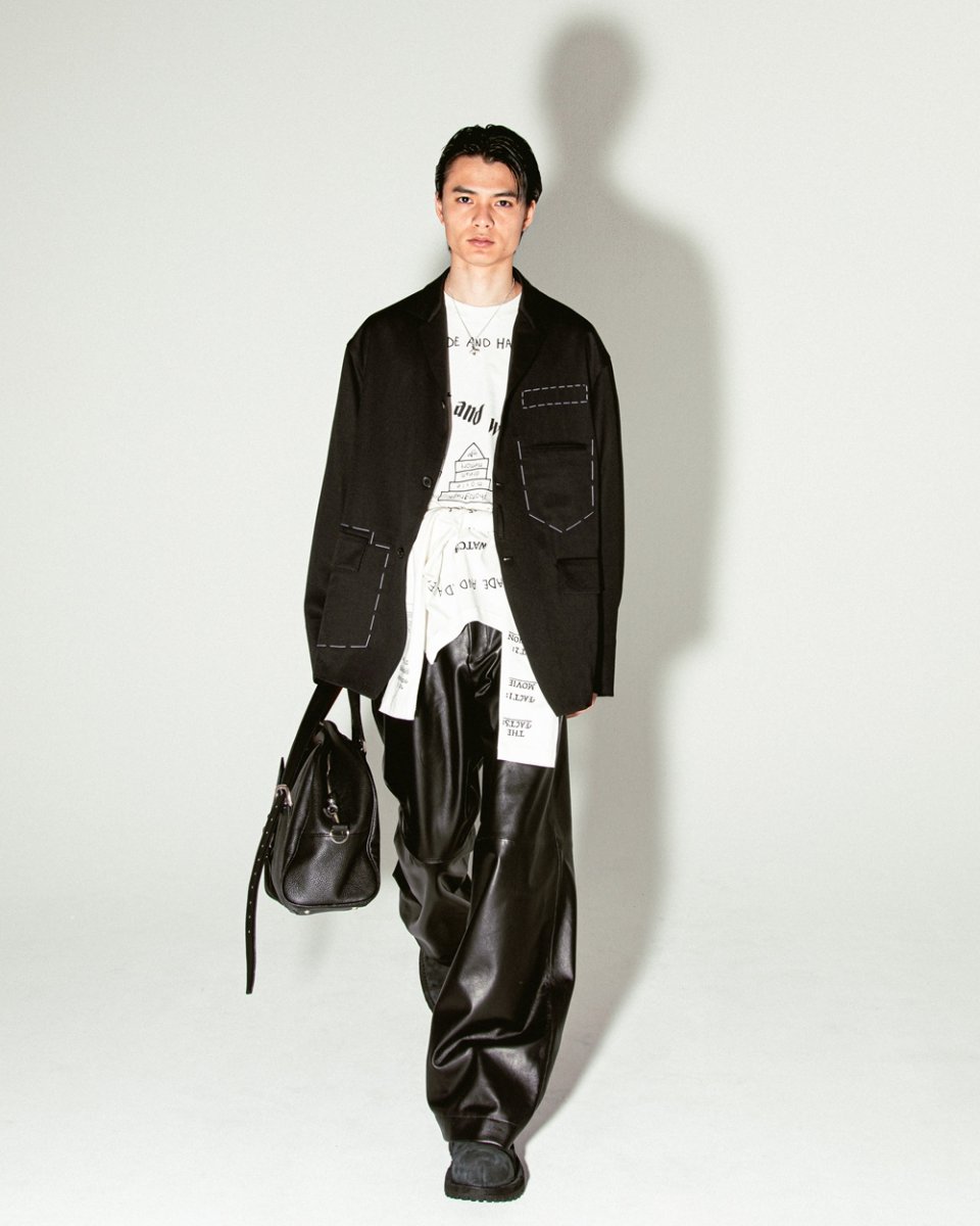 画像6: DAIRIKU/"D"Buckle Velt Boston Bag（Black）［Dバックルベルトボストンバッグ-25秋冬］ (6)