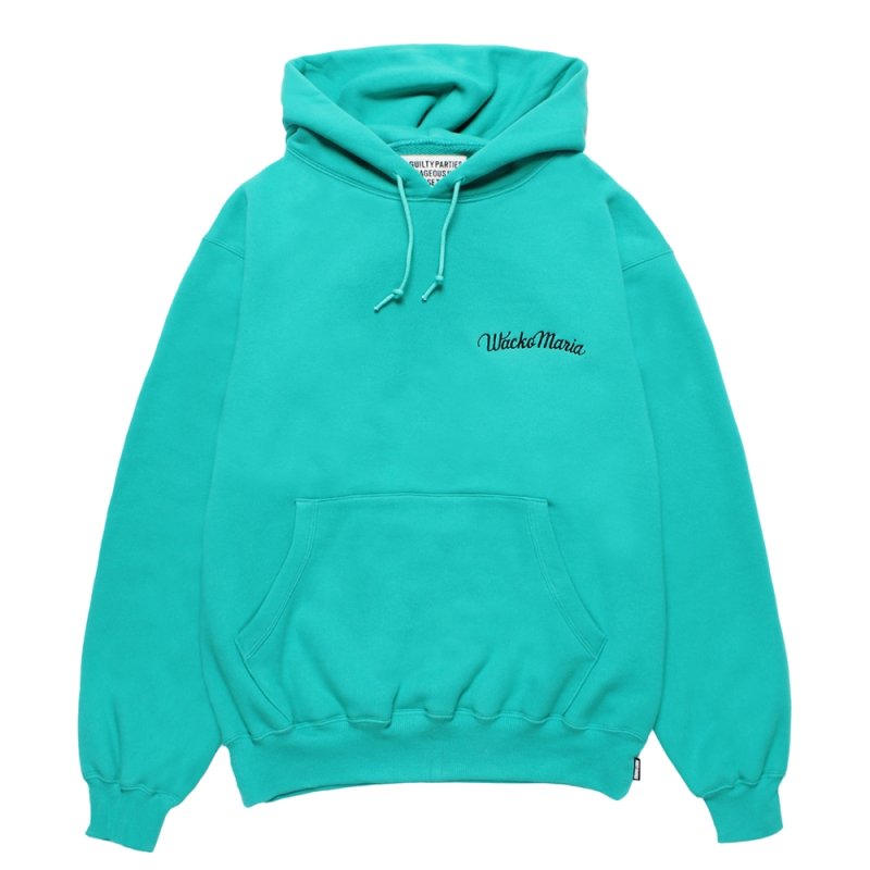 画像1: WACKO MARIA/MIDDLE WEIGHT HOODED SWEAT SHIRT（MINT）［プルオーバーパーカー-25秋冬］