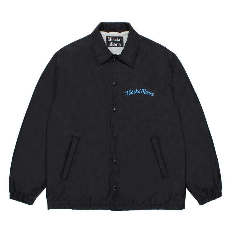 画像1: WACKO MARIA/COACH JACKET（BLACK）［コーチJKT-25秋冬］