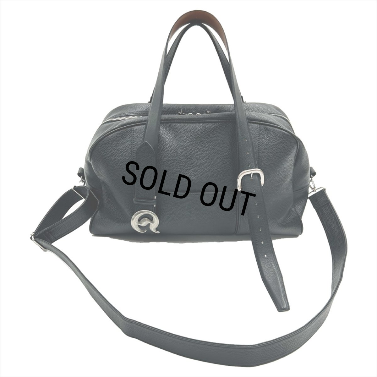 画像1: 【30％OFF】DAIRIKU/"D"Buckle Velt Boston Bag（Black）［Dバックルベルトボストンバッグ-25秋冬］ (1)