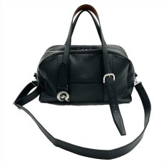 画像1: DAIRIKU/"D"Buckle Velt Boston Bag（Black）［Dバックルベルトボストンバッグ-25秋冬］ (1)