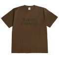 exodus/Drunk,High & Unemployed T SHIRT（BROWN）［プリントT-25秋冬］