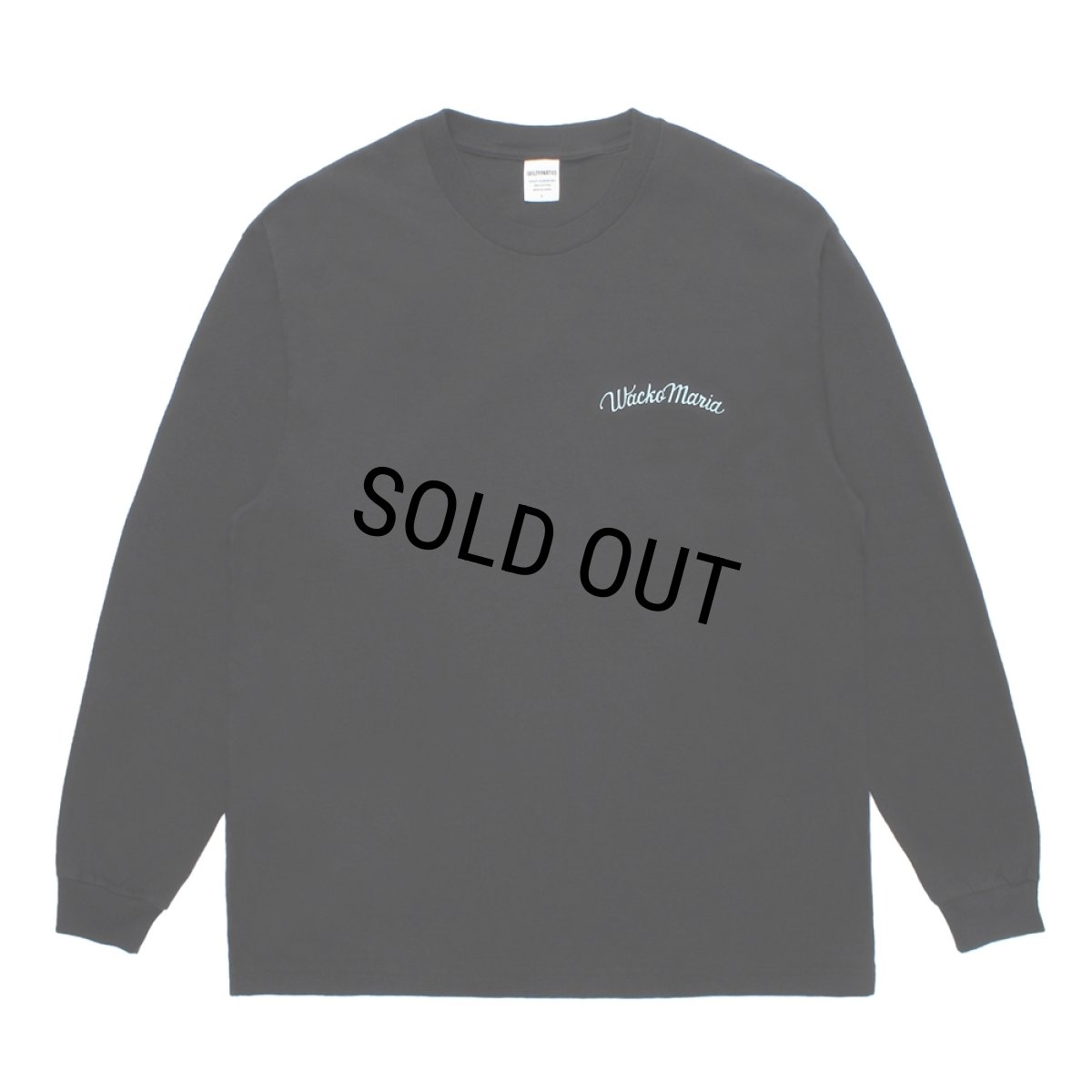 画像2: WACKO MARIA/WASHED HEAVY WEIGHT LONG SLEEVE T-SHIRT（BLACK）［プリント長袖T-25秋冬］ (2)