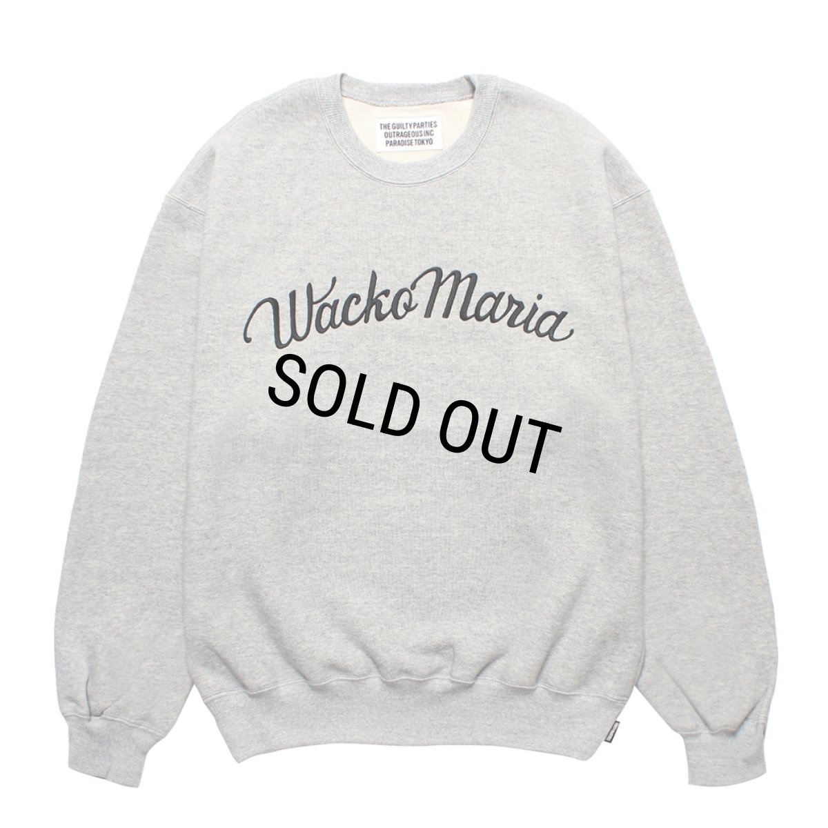 画像1: WACKO MARIA/MIDDLE WEIGHT SWEAT SHIRT（GRAY）［クルーネックスウェット-25秋冬］ (1)