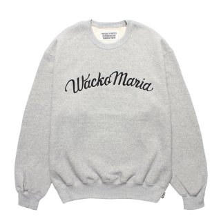 WACKO MARIA/MIDDLE WEIGHT SWEAT SHIRT（GRAY）［クルーネック