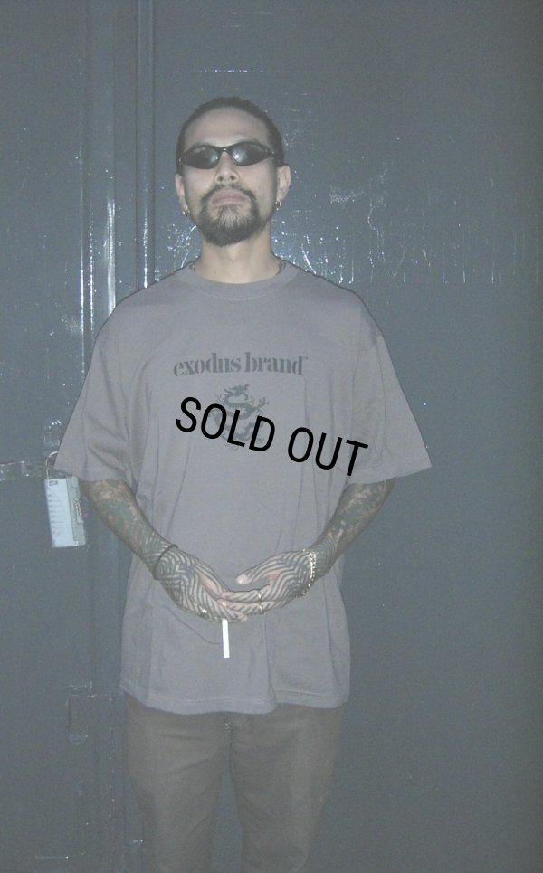 画像2: exodus/exodus brand Logo T SHIRT（GRAY）［プリントT-25秋冬］