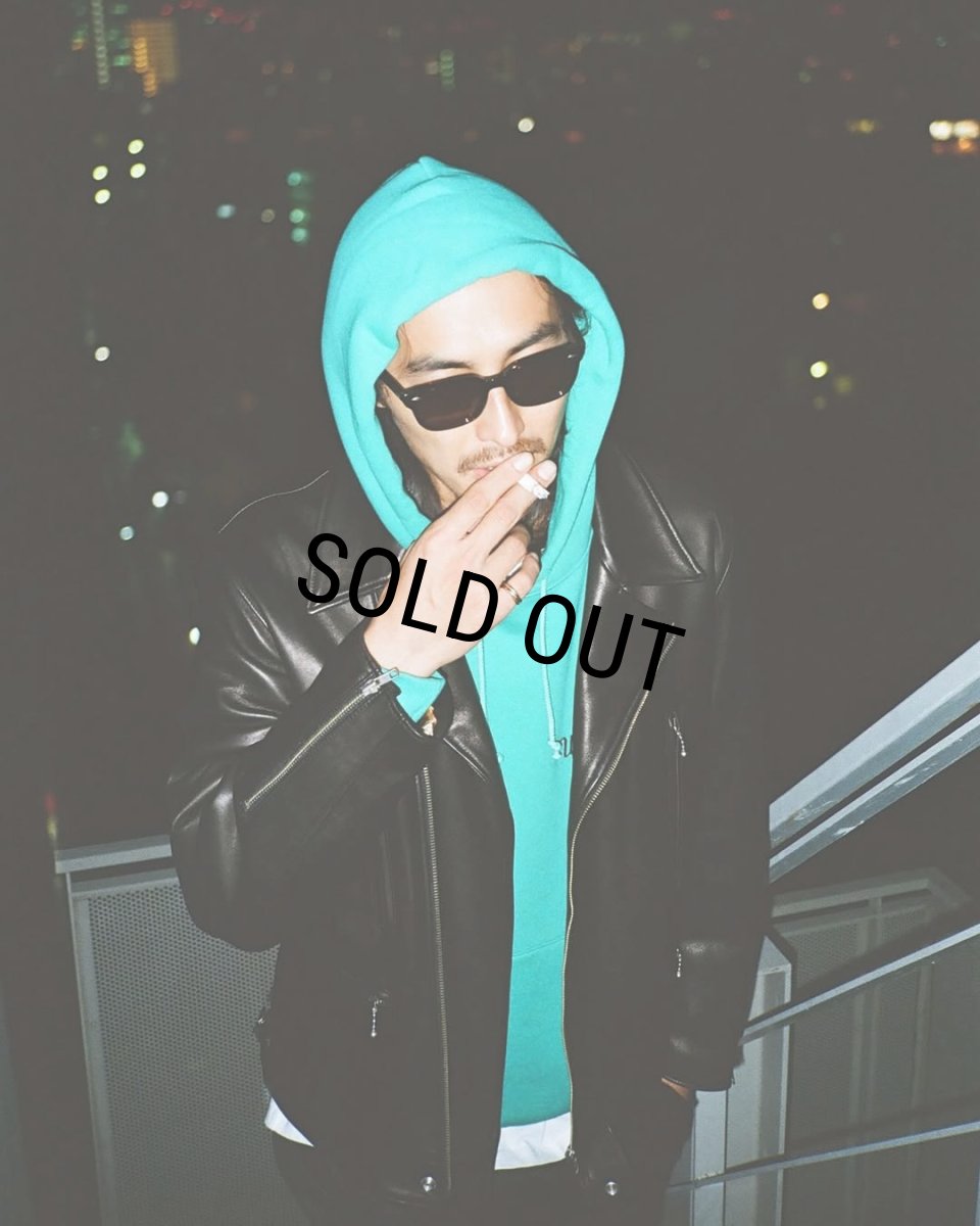 画像3: WACKO MARIA/MIDDLE WEIGHT HOODED SWEAT SHIRT（MINT）［プルオーバーパーカー-25秋冬］ (3)